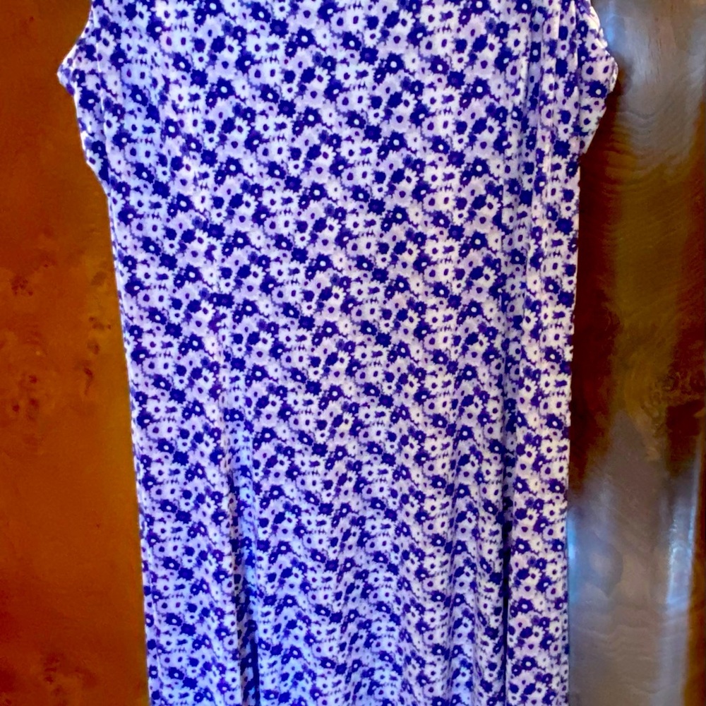 Michael Kors Purple and White Floral Dress